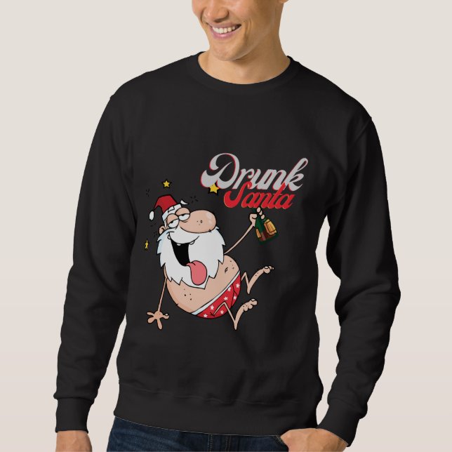 Betrunkenes Weihnachts-Sweatshirt Sweatshirt (Vorderseite)