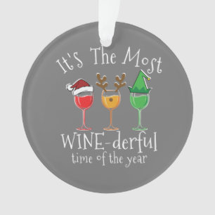 Betrunkenes Weihnachtswein Shirt Xmas Alcohol Paja Ornament