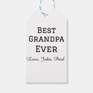 Bets Opa je Großvater gibt einfachen Namen Geschenkanhänger