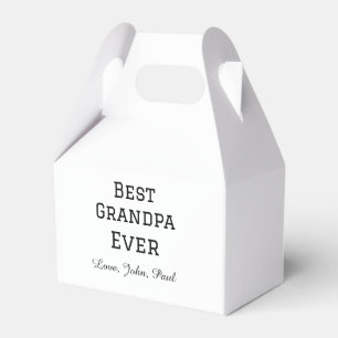 Bets Opa je Großvater gibt einfachen Namen Geschenkschachtel