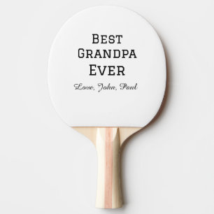 Bets Opa je Großvater gibt einfachen Namen Tischtennis Schläger