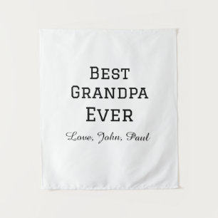 Bets Opa je Großvater gibt einfachen Namen Wandteppich