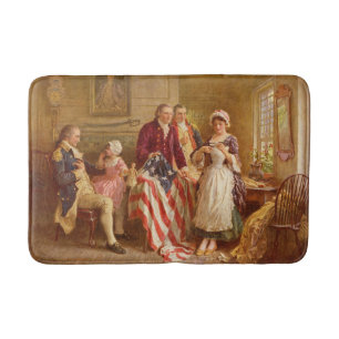 Betsy Ross, 1777 (American History) (USA Patriot) Badematte