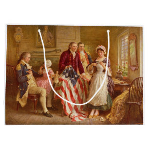 Betsy Ross, 1777 (American History) (USA Patriot) Große Geschenktüte