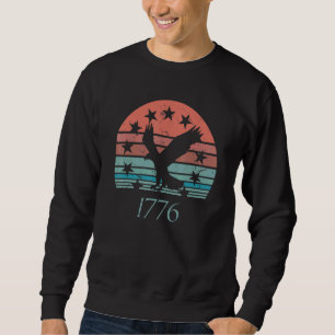 Betsy Ross 4. Juli American Flag 1776 Retro Sweatshirt