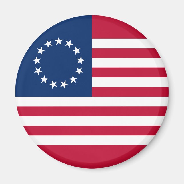Betsy Ross American Flag Magnet (Vorne)