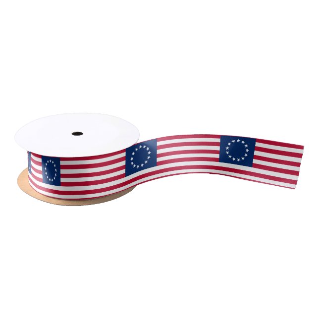 Betsy Ross American Flag Satinband (Spule)