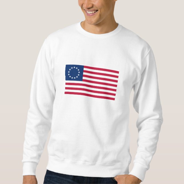 Betsy Ross American Flag Sweatshirt (Vorderseite)