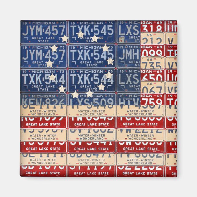 Betsy Ross American Flag von Design Turnpike Magnet (Vorne)