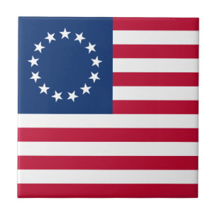 Betsy Ross Amerikanische Flagge Fliese