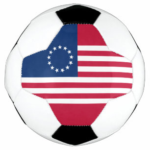 Betsy Ross Amerikanische Flagge Fußball