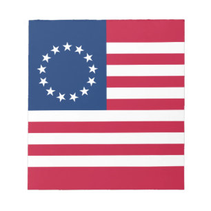 Betsy Ross Amerikanische Flagge Notizblock