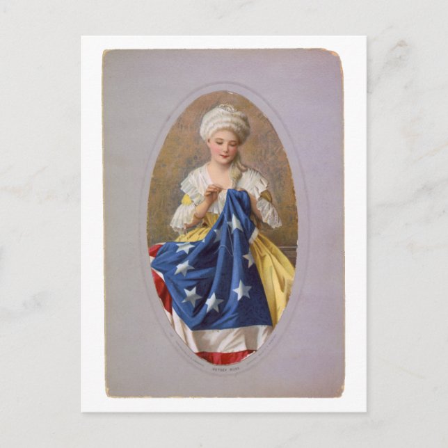 Betsy Ross, c1908, G. Liebscher Postkarte (Vorderseite)