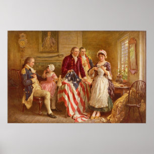 Betsy Ross Canvas Print Poster