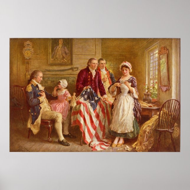 Betsy Ross Canvas Print Poster (Vorne)