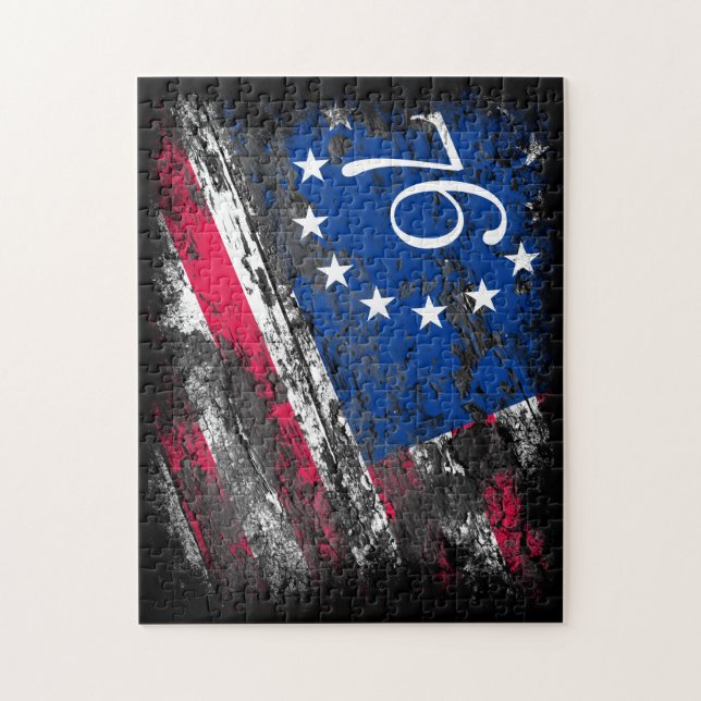 Betsy Ross Flag 1776 Patriotic 4. Juli (Vertikal)