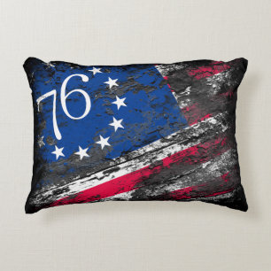Betsy Ross Flag 1776 Patriotic 4. Juli Dekokissen
