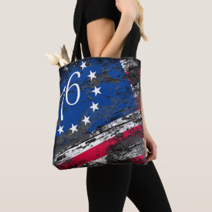Betsy Ross Flag 1776 Patriotic 4. Juli Tasche