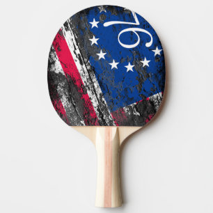 Betsy Ross Flag 1776 Patriotic 4. Juli Tischtennis Schläger