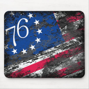 Betsy Ross Flagge 1776 Patriotisches 4. Juli Mousepad