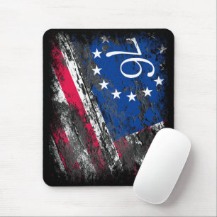 Betsy Ross Flagge 1776 Patriotisches 4. Juli T-Shi Mousepad
