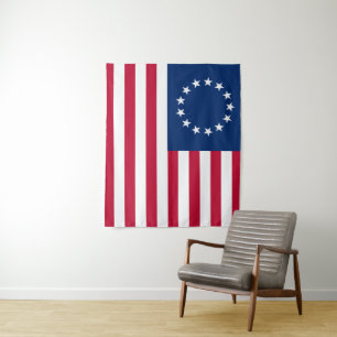 Betsy Ross Old Glory American USA Flag Wandteppich