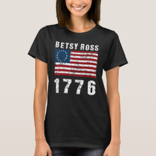 Betsy Ross Patriotische Flagge gestört Betsy Ross T-Shirt