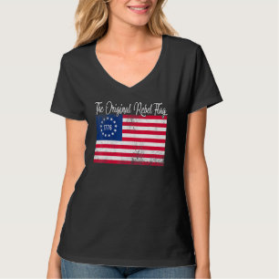 Betsy Ross Shirt 4. Juli Amerikanische Flagge 1776