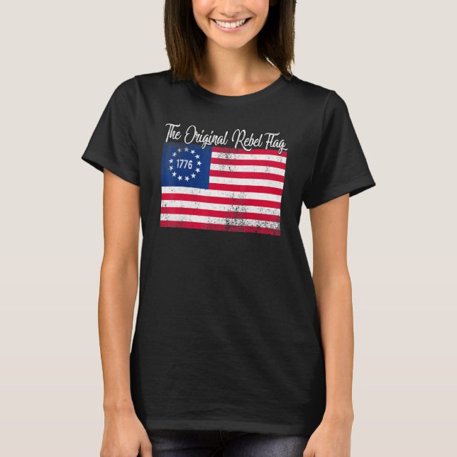 Betsy Ross Shirt 4. Juli Amerikanische Flagge 1776 (Vorderseite)