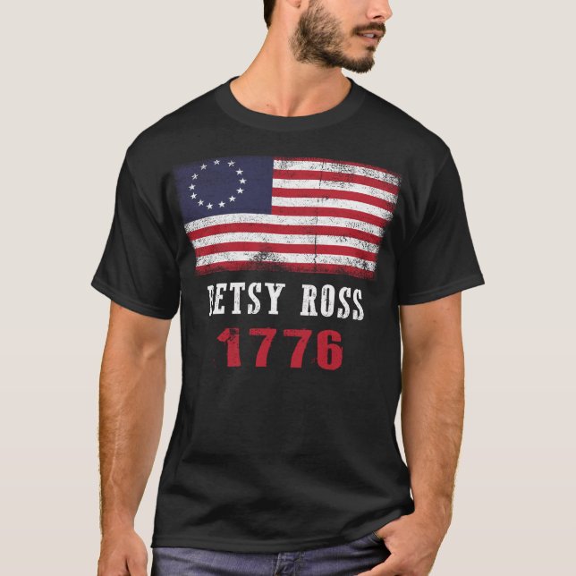 Betsy- RossFlagge-Betsy- Rossflagge 1776 T-Shirt (Vorderseite)