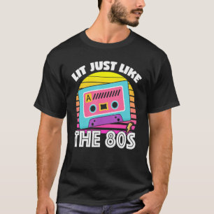 Bett Genau wie die 80er Jahre Fernseh-Kassette Rol T-Shirt