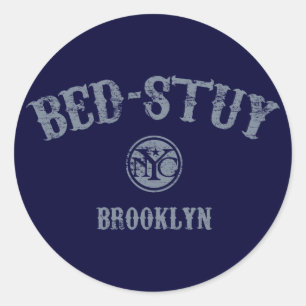 Bett-Stuy Runder Aufkleber