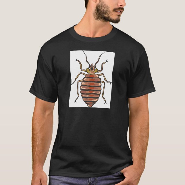 Bett-Wanzen-Skizze T-Shirt (Vorderseite)