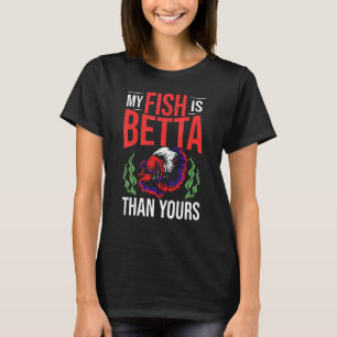 Betta-Angler Fischbesitzer Betta-Fisch-Pflege Bett T-Shirt