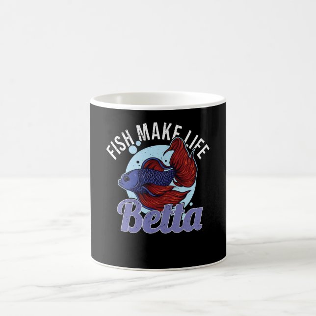 Betta Fighting Fish Aquarist Zierfisch Kaffeetasse (Mittel)