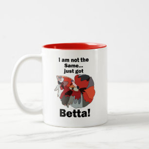 Betta-Fisch Ich bin nicht derselbe, habe nur einen Zweifarbige Tasse