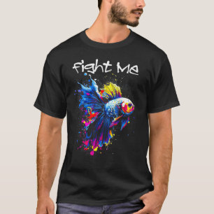Betta-Fisch Mama, Papa Lustiger Kampf Mit Mir Fisc T-Shirt