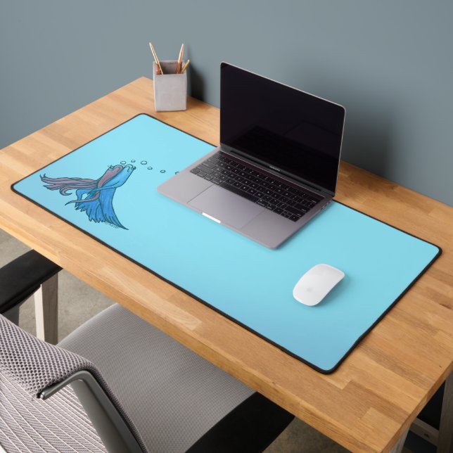 Betta Fish Art Desk Mat (Bureau 2)