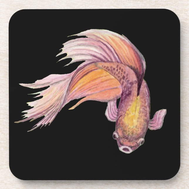 Betta Fish Beverage Coaster Getränkeuntersetzer (Vorderseite)