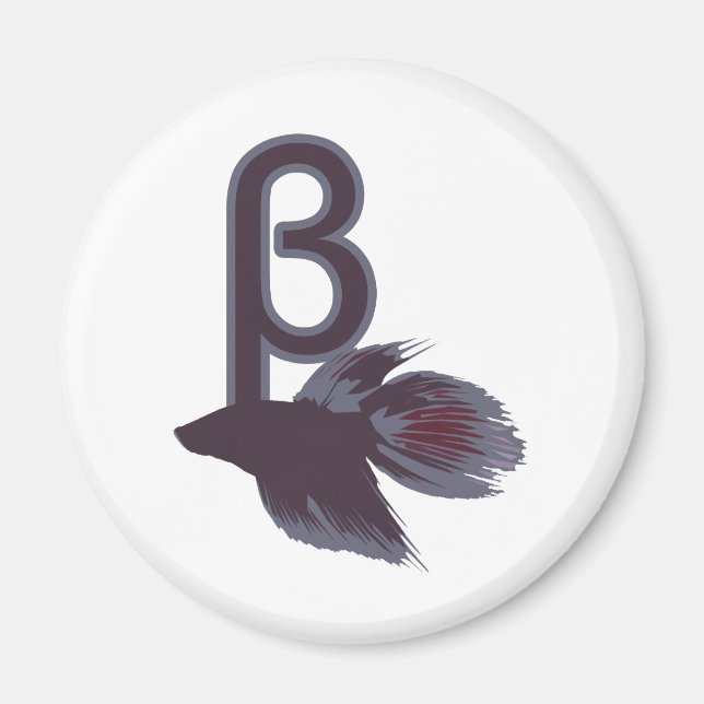 Betta Fish Funny Design Magnet (Vorne)