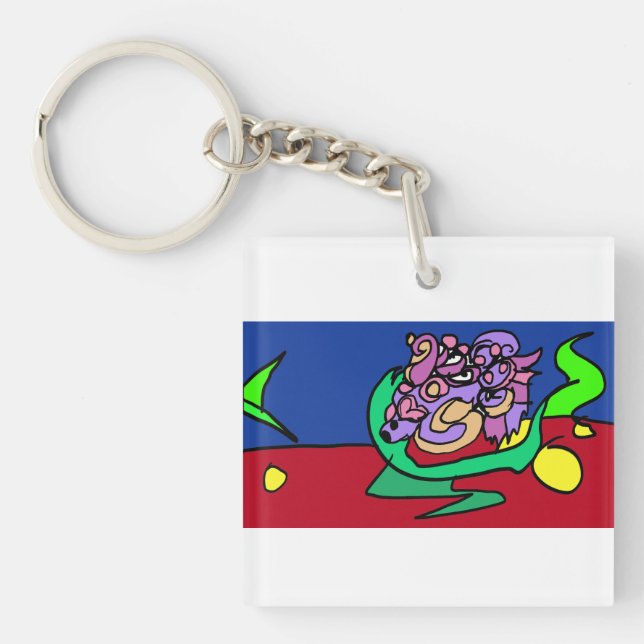 Betta fish joy schlüsselanhänger (Vorderseite)