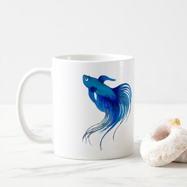 Betta Fish Kaffeetasse (Mit Donut)