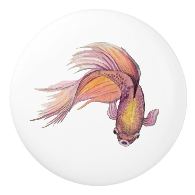 Betta Fish Keramik Knob Keramikknauf (Vorderseite)