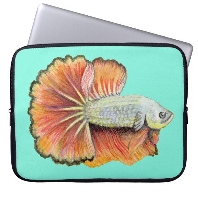 Betta Fish Laptop Sleeve (Vorderseite)