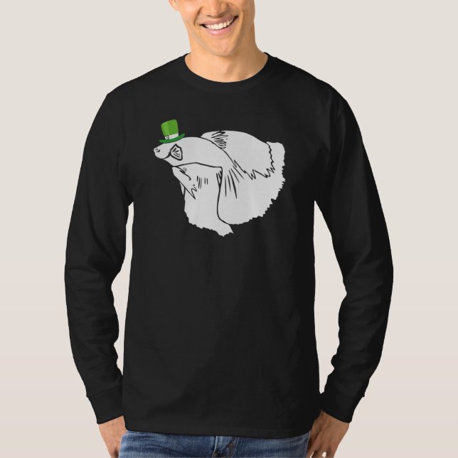 Betta Fish Leprechaun Irish St Patrick Day T-Shirt (Vorderseite)