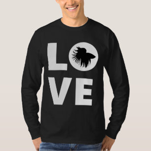 Betta Fish Liebe Betta Fisch Siam Kämpfen Fisch F T-Shirt