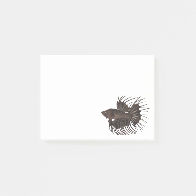 Betta Fish Notes Post-it Klebezettel (Vorderseite)