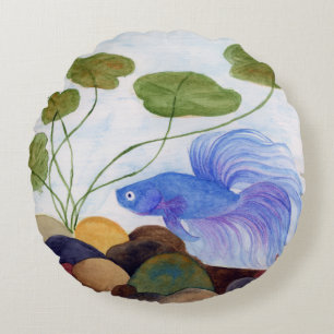 Betta Fish Rundes Kissen