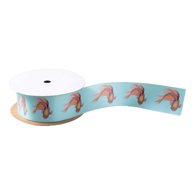 Betta Fish Satin Ribbon Satinband (Spule)