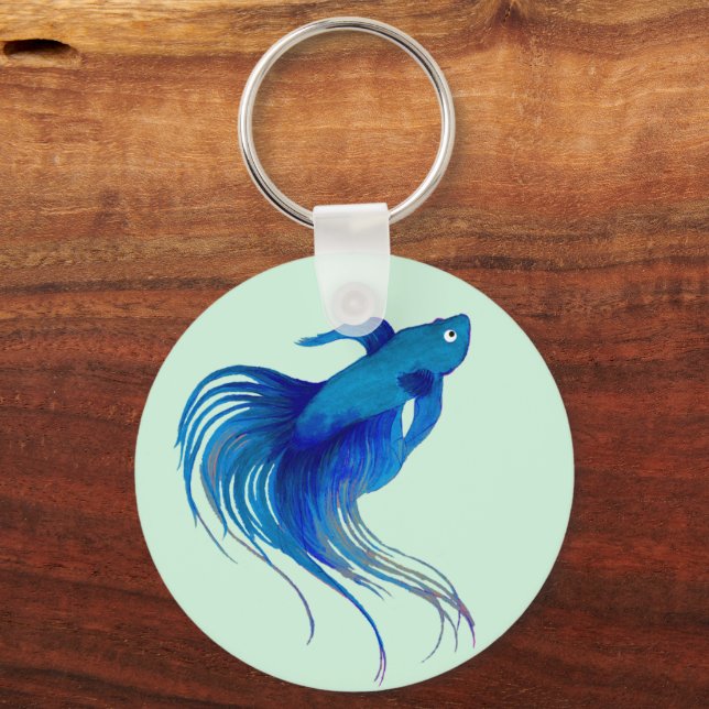 Betta Fish Schlüsselanhänger (Vorderseite)